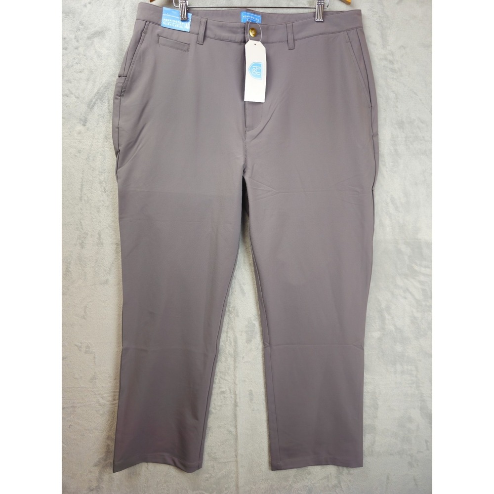 Pennington & Bailes  The Original Stadium Mens Pants Gray Stretch 40X31 Golf NWT